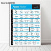 Bodybuilding Gym Sport Fitness Dumbbell Poster Kettlebell Workout Exercise Training Chart Art Wall Poster Print Home Decor