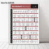 Bodybuilding Gym Sport Fitness Dumbbell Poster Kettlebell Workout Exercise Training Chart Art Wall Poster Print Home Decor
