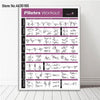 Bodybuilding Gym Sport Fitness Dumbbell Poster Kettlebell Workout Exercise Training Chart Art Wall Poster Print Home Decor