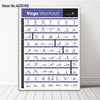 Bodybuilding Gym Sport Fitness Dumbbell Poster Kettlebell Workout Exercise Training Chart Art Wall Poster Print Home Decor
