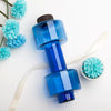 550ml Dumbbell Plastic Cup Sports Water Bottles Portable Leakproof Dumbbell Lose Weight Barbell Gym Fitness Equipment Arms