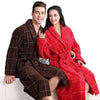 Cotton bathrobe Bride Men Thick Long sleepwear nightgown blanket towel Fleece soft Nightgown Pajamas Men's robe autumn winter