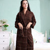 Cotton bathrobe Bride Men Thick Long sleepwear nightgown blanket towel Fleece soft Nightgown Pajamas Men's robe autumn winter
