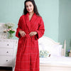 Cotton bathrobe Bride Men Thick Long sleepwear nightgown blanket towel Fleece soft Nightgown Pajamas Men's robe autumn winter