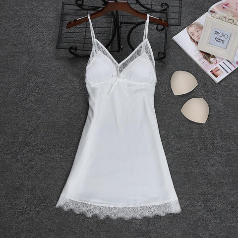 Fashion 2018 NEW Sexy Strap Top Robe Summer Womens Sleepwear Casual Faux Silk Home Wear Nightwear Bath Gown Size M-XXL