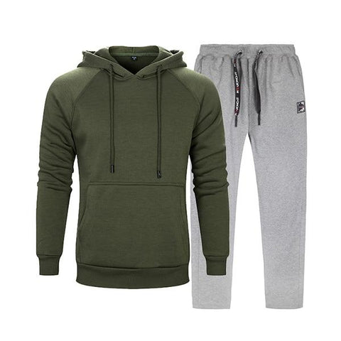 Sweatshirt Tracksuits Men Set Sportswear Long Sleeve Mens Hoodies + Sweatpants 2 pieces Sets Brand Track Suit Survetement Homme