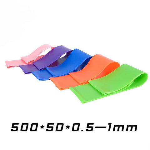 1Pcs Yoga Pilates Straps Training Rubber Bands Elastic Resistance Yoga Belt Fitness Loop Bands Yoga Gymnastics Equipment 50x5cm