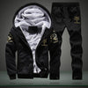 Winter Mens Warm Set Fleece Track suits for Men Tracksuit Brand Thicken Clothing Sudaderas Hombre Mens Suits Male Clothing D62