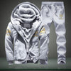 Winter Mens Warm Set Fleece Track suits for Men Tracksuit Brand Thicken Clothing Sudaderas Hombre Mens Suits Male Clothing D62