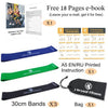Resistance Band Set Latex Gym Strength Training Rubber Loops with Instruction Guide Thick Elastic Bands Yoga Gym Fitness Workout