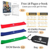 Resistance Band Set Latex Gym Strength Training Rubber Loops with Instruction Guide Thick Elastic Bands Yoga Gym Fitness Workout