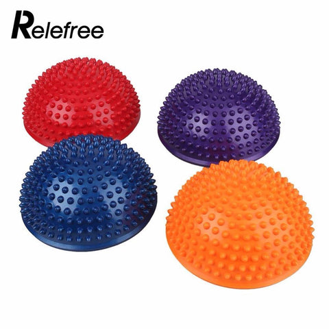 Half Yoga Balance Ball Gym Physical Fitness Strength Training Yoga Ball  massage stepping stones Exercise Stress Ball