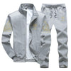 Men Tracksuit Sets Spring Autumn Clothing Jacket+Pants Sweatshirts 2 Piece Set Male Fashion Suit Coat Large Size 8XL 9XL