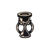 Gothic Dark Skull Crystal Ball Magic Book Medical Medicine Stove Heart Cross Time Hourglass Witch Magic Stick Badge Brooch Pins
