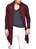 US Mens Winter Warm Long Wrap Cardigan Jumper Coat Jacket Casual Outwear Sweater