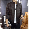 2018 Autumn New Fashion  Male Leather Jacket Slim Fit Coat Men Stand Collar PU Coats Leather Biker Jackets