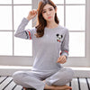 Women Clothes for Autumn winter Pajamas Sets O-Neck Sleepwear Lovely Rabbit Pijamas Mujer Long Sleeve Cotton Sexy Pyjamas Female