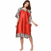 Women's Clothing Lounge Rayon Nightgown Large Loose Bating Sleeve Sleepwear Robe Lady Sexy Home Dress