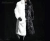 Luxury Winter Men Long Faux Fur Coat 2018 Warm Thick Fox Fur Jacket Black/White Contrast Color Fur Outerwear Casual Parka Coat