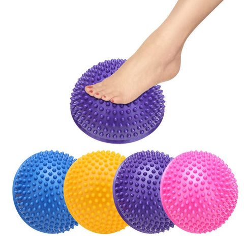 Yoga Half Ball Physical Fitness Appliance Exercise Balance Ball Point Massage Stepping Stones Pilates Balls
