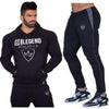 Men Running Sportswear Suits Sweatshirt/Sweatpants Gym Fitness Training Hoodies and Pants pcs/Sets Male Jogging Tracksuit Coats