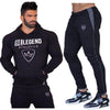 Men Running Sportswear Suits Sweatshirt/Sweatpants Gym Fitness Training Hoodies and Pants pcs/Sets Male Jogging Tracksuit Coats