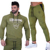 Men Running Sportswear Suits Sweatshirt/Sweatpants Gym Fitness Training Hoodies and Pants pcs/Sets Male Jogging Tracksuit Coats