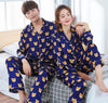 New Arrivals 2018 Lovers Pyjamas Women Silk Satin Pajama Sets Cartoon Bear Couple Pajamas For Women Sleepwear Sets Pijama Mujer