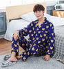 New Arrivals 2018 Lovers Pyjamas Women Silk Satin Pajama Sets Cartoon Bear Couple Pajamas For Women Sleepwear Sets Pijama Mujer