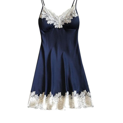 Night Dress Nightgown Sexy Nightwear Vintage Lace Camisola Lingerie Ni   basicutensils