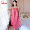 Yidanna 2018 Lace Nighties Lingerie Homedress Sexy Sleep Clothing Women Nightgowns Silk Sleepshirts Sleeveless Sleepwear Summer