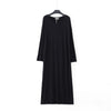 Women Long Robe Loose Nightdress Solid O-Neck Modal Long Sleeve Nightgowns Spring Autumn Nightie Sleeping Dress Homewear