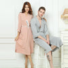 Bamboo Men's Robe Bamboo Stain Bathrobe Men Sleepwear Modern Style Nightgown Satin Soft For Sleep Valentine's Day Summer