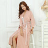 Bamboo Men's Robe Bamboo Stain Bathrobe Men Sleepwear Modern Style Nightgown Satin Soft For Sleep Valentine's Day Summer