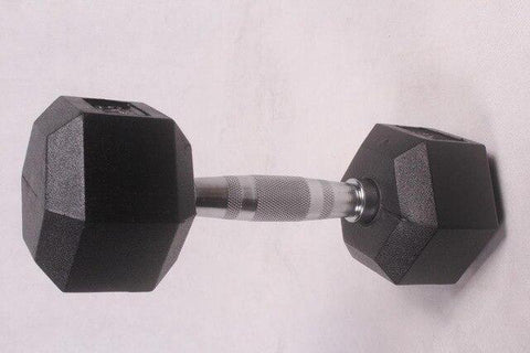 5Kg/pcs High quality  Hexagonal Fitness Dumbbells Men Rubber-covered Dumbbell