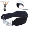 Thick Neoprene Dipping Belt Weight Lifting Belt with Chain for Pull Up Chin Up Kettlebell Barbell Fitness Bodybuilding Gym Belt