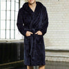 2019 Men Bath Robe Kimono Cotton Lace Up Bathrobe Nightgown Spa Pajamas Long Sleepwear Gown NEW