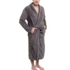 2019 Men Bath Robe Kimono Cotton Lace Up Bathrobe Nightgown Spa Pajamas Long Sleepwear Gown NEW
