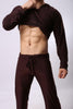 Men Viscose Sleepwear Hooded Pajama Sets Long Sleeve Trousers Comfort Loose Nightgown Male Home Clothing Plus Size