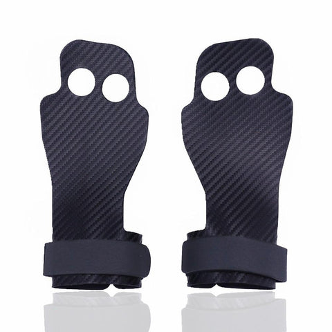 Gym Gloves Non-slip 2 Hole Polyester Palm Grip Protection for Fitness Crossfit Pull Ups Training Kettlebells Gym Wrist Support