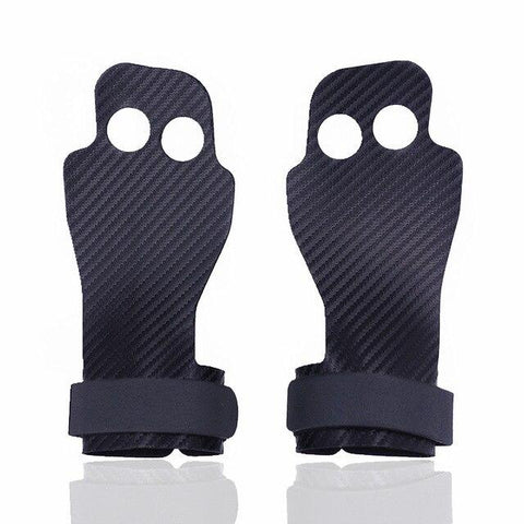 Gym Gloves Non-slip 2 Hole Polyester Palm Grip Protection for Fitness Crossfit Pull Ups Training Kettlebells Gym Wrist Support