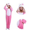 2019 Winter Animal Pajamas Stitch Sleepwear Unicorn Pajamas onesie Sets Kigurumi Women Men Unisex Adult Flannel Nightie overalls