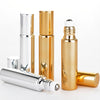 5ml/10ml Mini UV Glass Essential Oil Ball Bottle Massage Eye Skin Cream Bottled Medicine Coated Ball Cosmaic Refillable 1 Pcs
