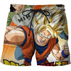 Dragon Ball Z Goku Print Swimwear Men Sexy Casual Boardshort Fitness Mens 6XL Beach Shorts Funny 3D Swimsuit s-6xl summer 2019
