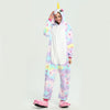 2019 Winter Unicorn Pajamas Stitch Animal Sleepwear onesie Kigurumi Women Men Unisex Adult Flannel Nightie Home clothes Sets