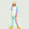 2019 Winter Unicorn Pajamas Stitch Animal Sleepwear onesie Kigurumi Women Men Unisex Adult Flannel Nightie Home clothes Sets