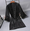 Bridesmaid Robes Satin Robe Bride Elegant Sleepwear Sexy Lace Women Dressing Gown Bathrobe Kimono Silk Bath Robe Sleep Lounge