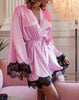 Sexy Women Casual Sleepwear Mini Nightgown Summer Slip Dress Lace Home 1pc Robe bathwear Sleepingwear