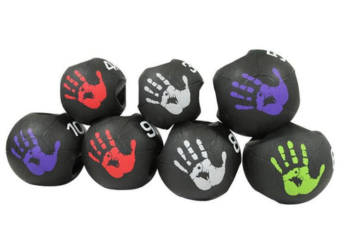Palm print style Dual grip Medicine Ball Rubber Fitness Ball Imbalance Training Solid Gravity Ball