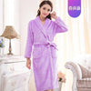 Fashion Winter Men's Mini Kimono Robe Autumn Lady Flannel Bath Gown Yukata Nightgown Sleepwear Sleepshirts One Size